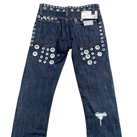 WAGGON Paris Custom embellished eyelet and patch jeans - Picture 11 of 16
